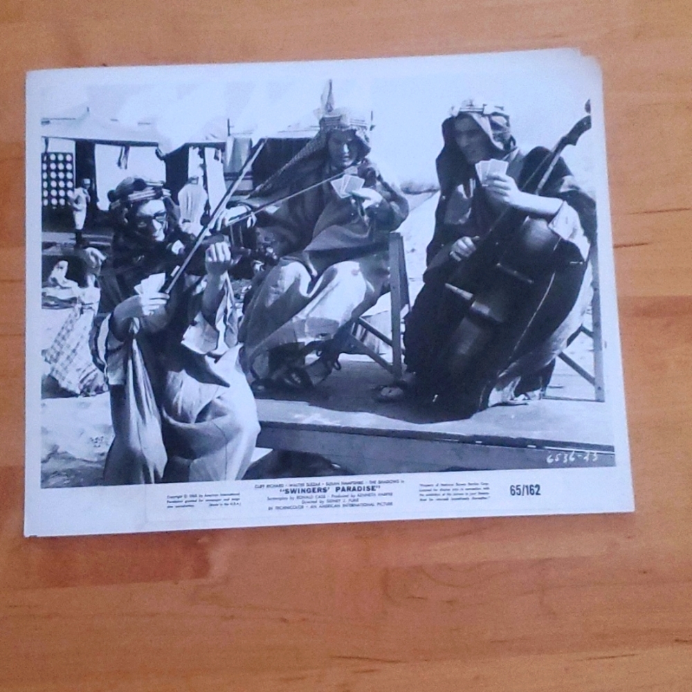 Cliff Richard Swingers Paradise promo 10" x 8" Photograph